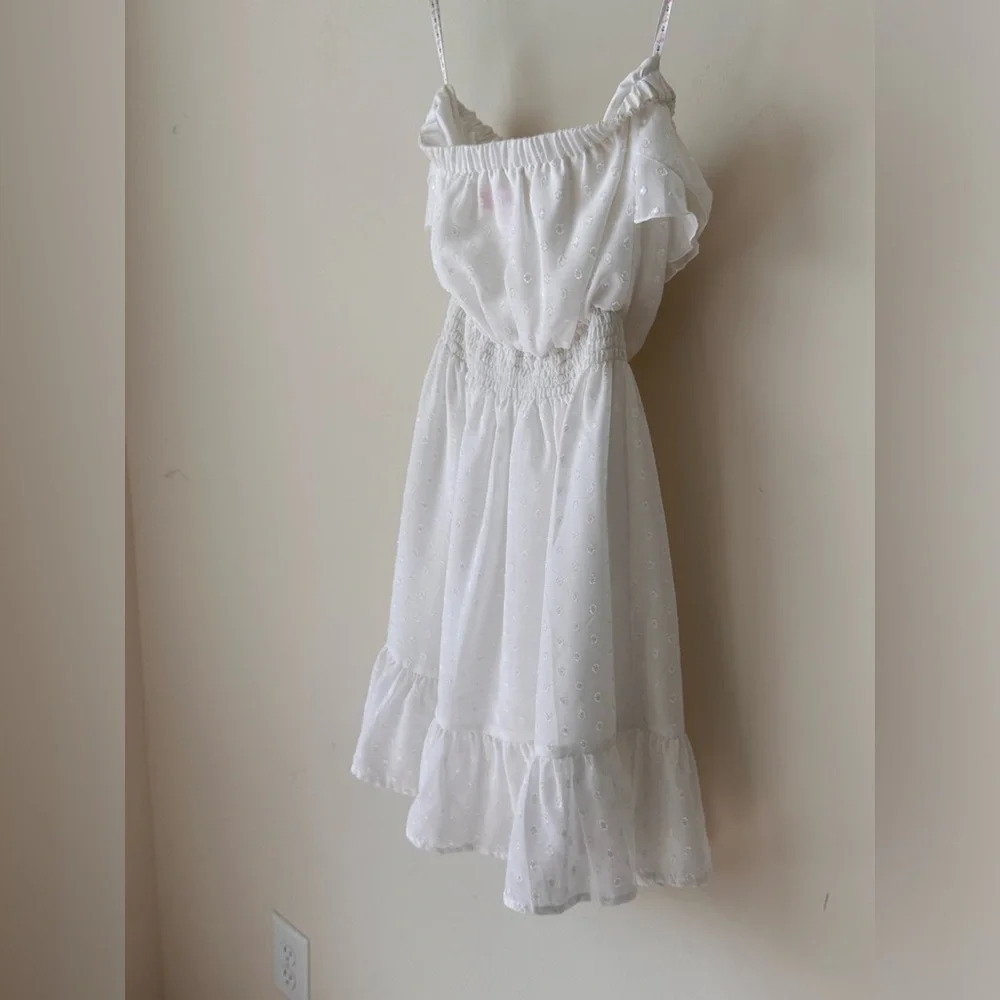 Lilly Pulitzer White Polka Dot Strapless Ruffle Sundress - Picture 9 of 11